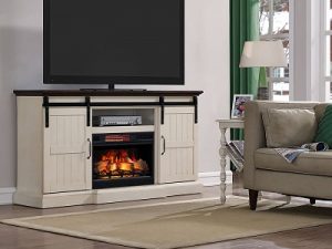 fireplace TV stand