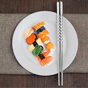 AusKit Natural Bamboo Chopsticks Reusable